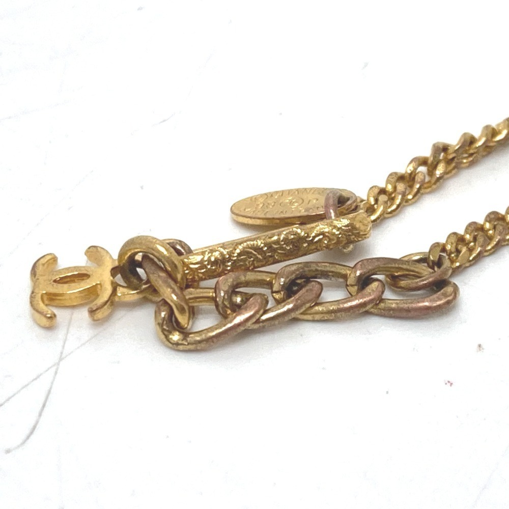 CHANEL Authentic Gold Logo Charm Bracelet - Picture 7 of 8